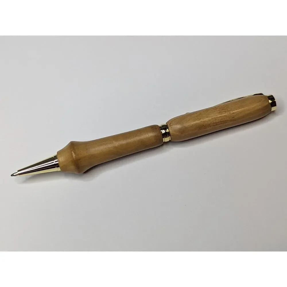 Slimline‎ Twist Pen Gold Finish Alder Body Hand Turned Pen